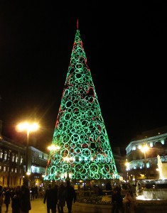 Madrid christmas tree