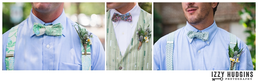 The Not Wedding Charleston custom vest bow tie