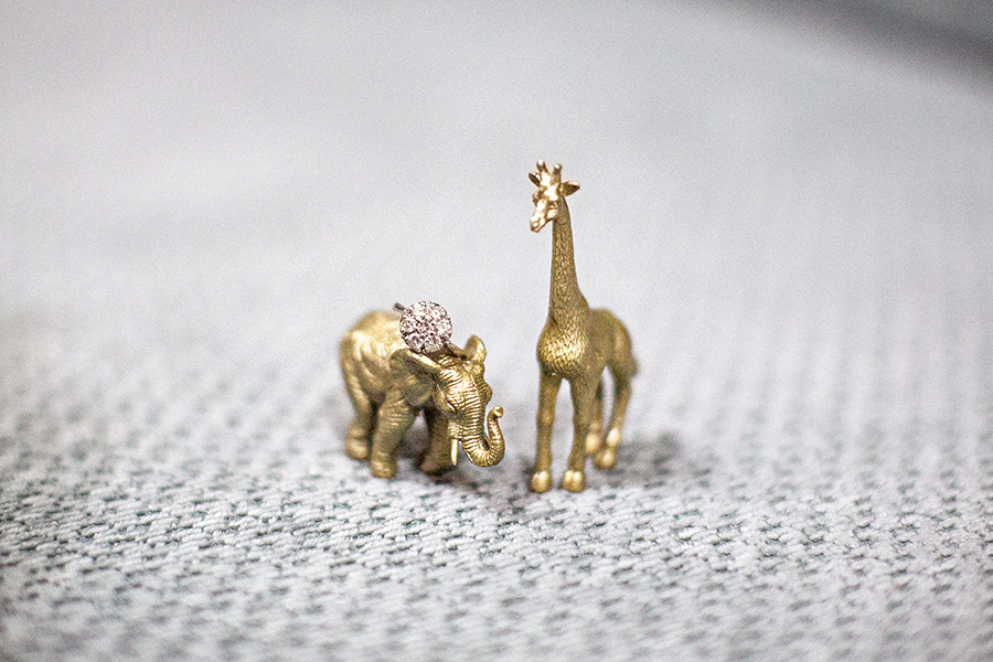 DIY Wedding gold animals antique engagement ring savannah photographer