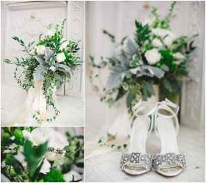 Kiwi Fleur White green wedding bouquet