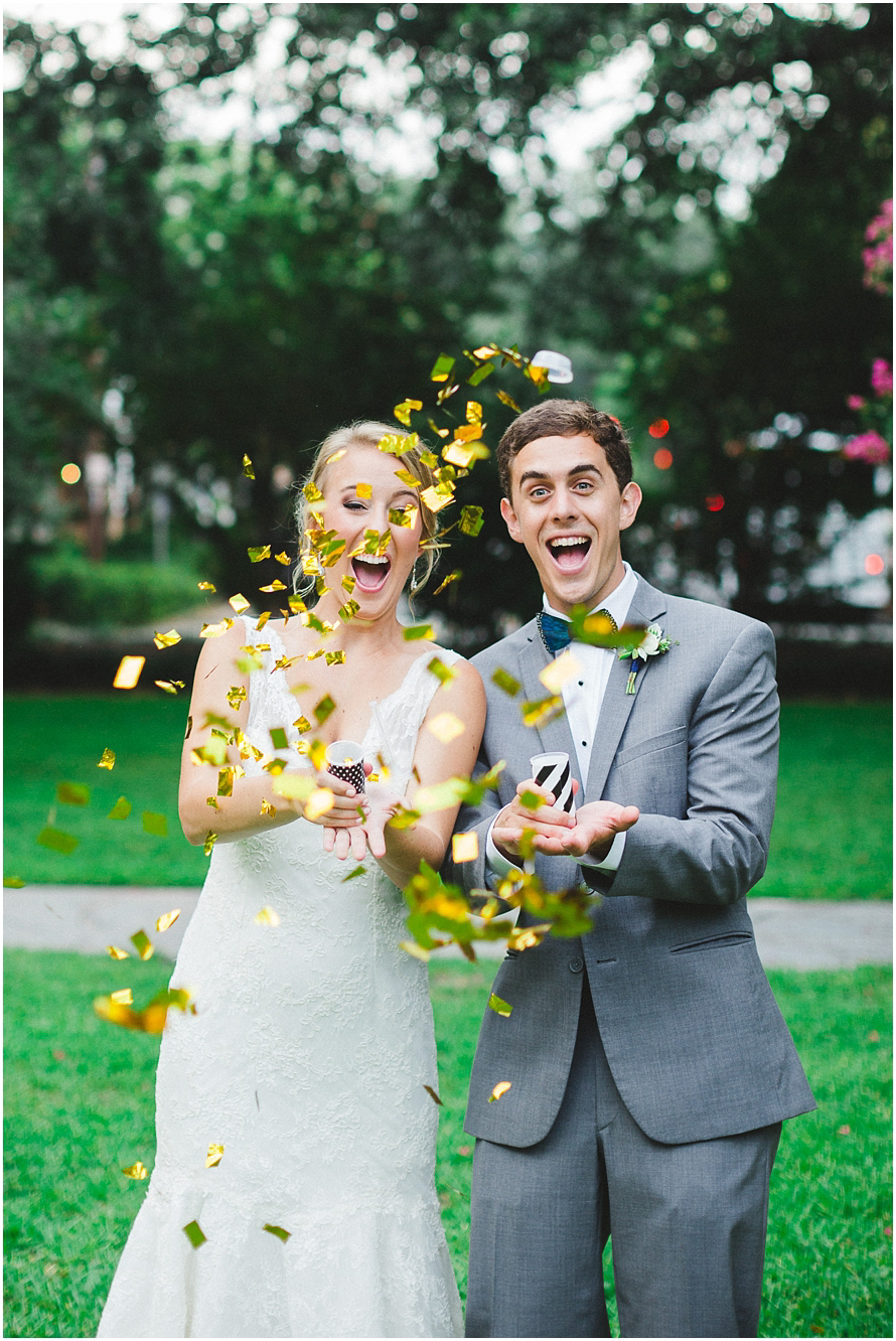 Morris Center Wedding - confetti toss