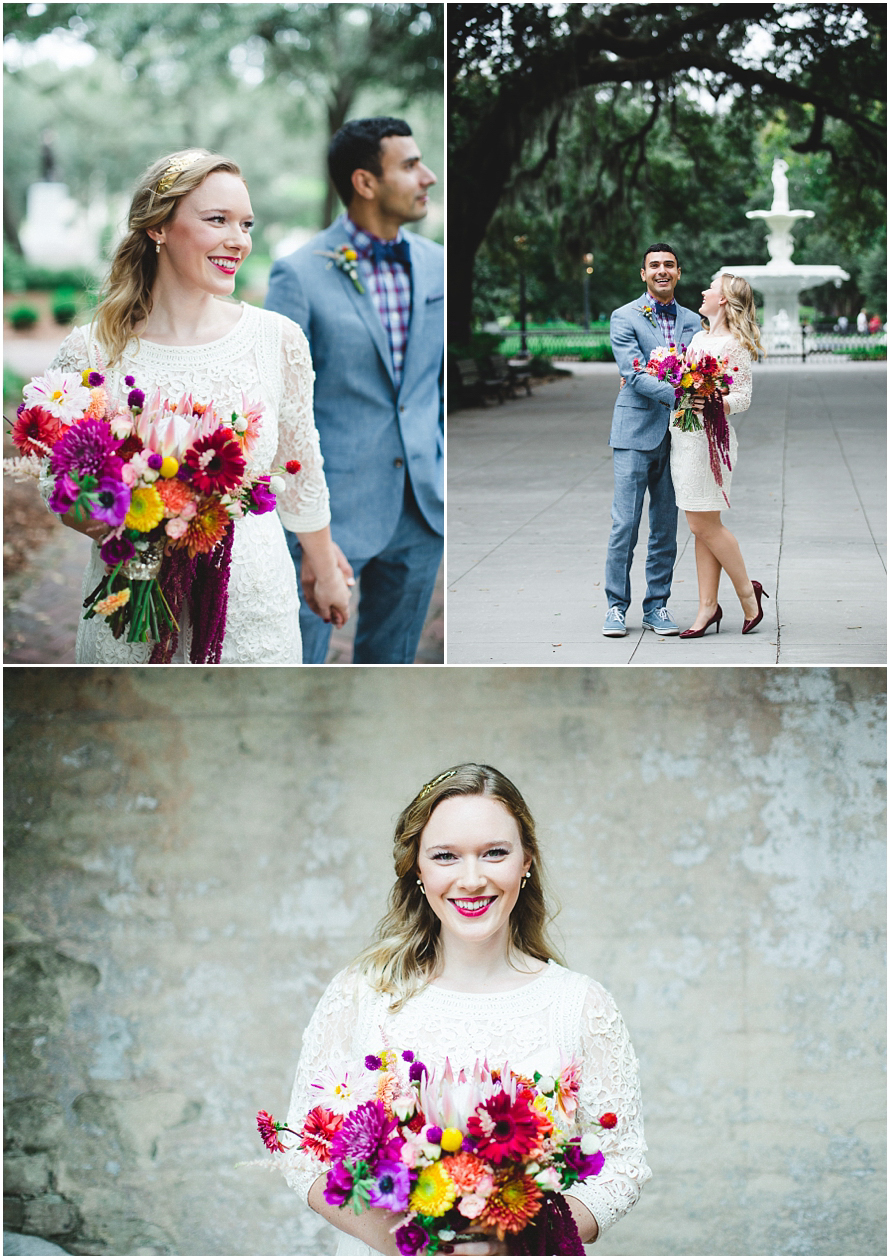 Colorful Savannah Elopement - Athens & Atlanta Wedding Photographer