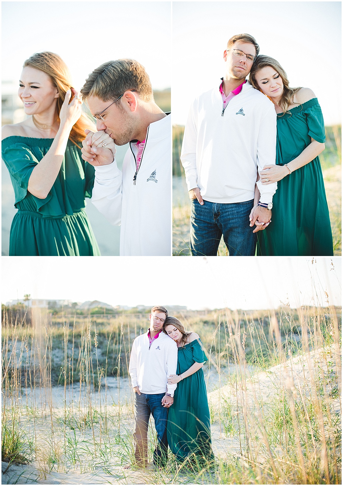Tybee beach engagement session - savannah wedding photographer