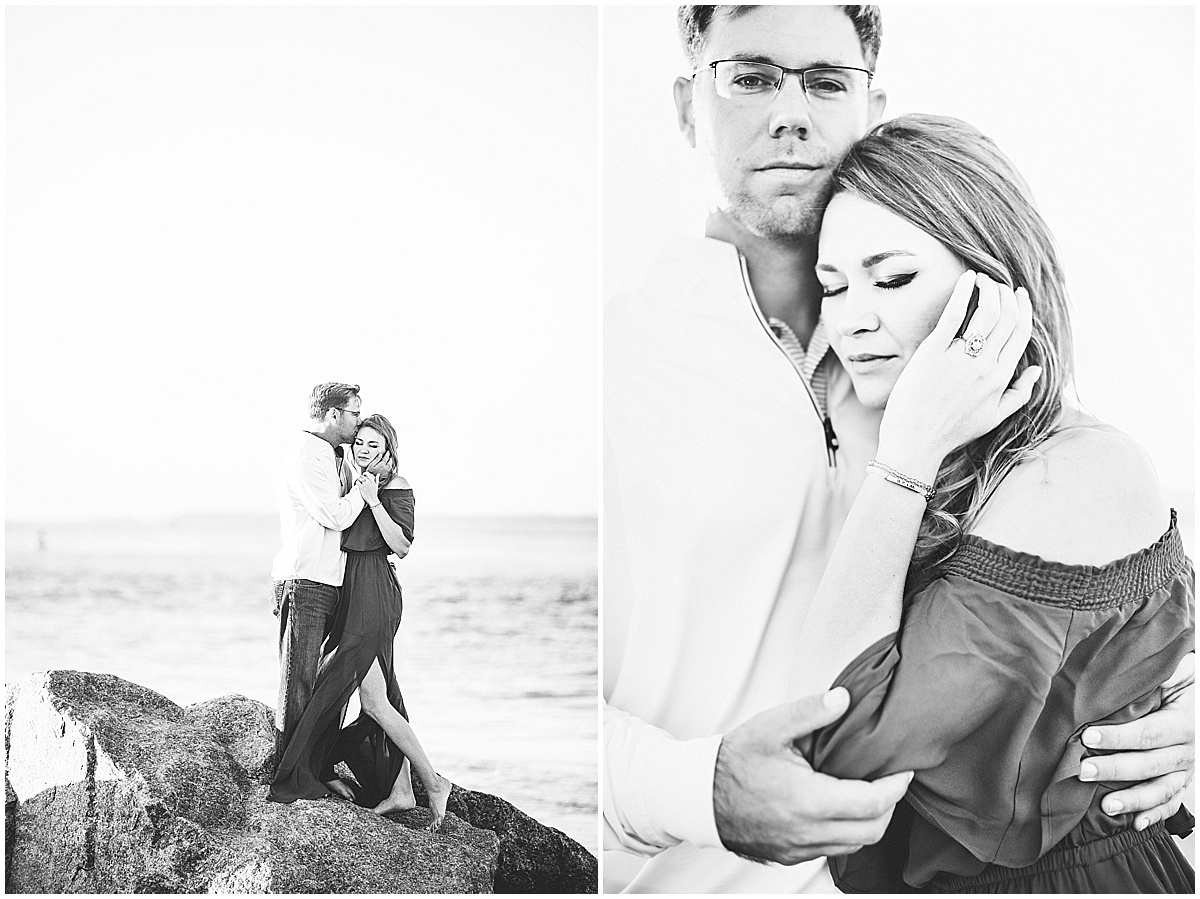 Tybee beach engagement session - savannah wedding photographer