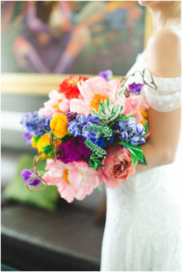 whimsical wedding - colorful spring savannah wedding