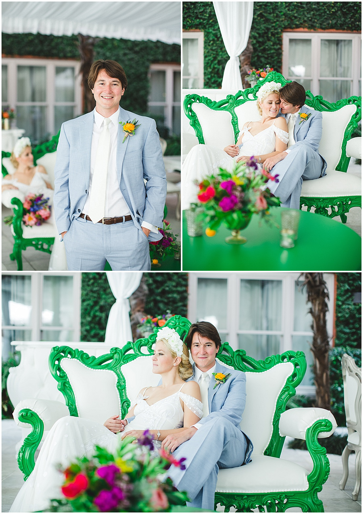 whimsical wedding - colorful spring savannah wedding