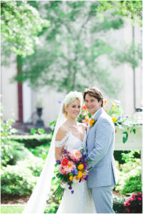 whimsical wedding - colorful spring savannah wedding