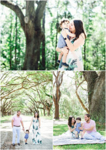 wormsloe family portraits - spring family portrait outfits