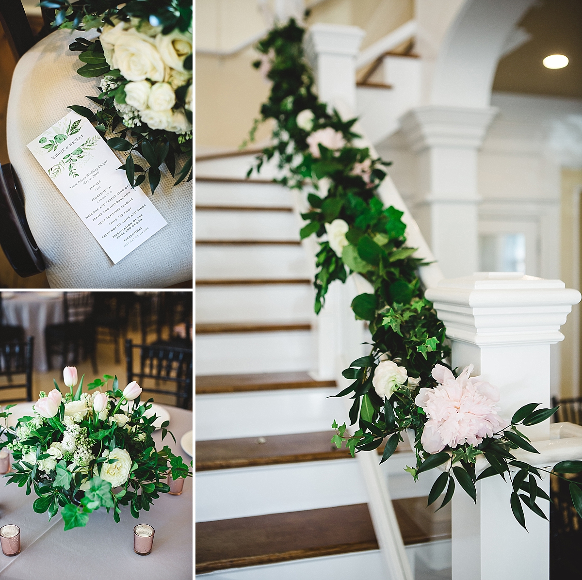 Maggie and Wesley’s Tybee Island Wedding Chapel Wedding by Izzy Hudgins Photography, Flowers by Kato Floral Designs