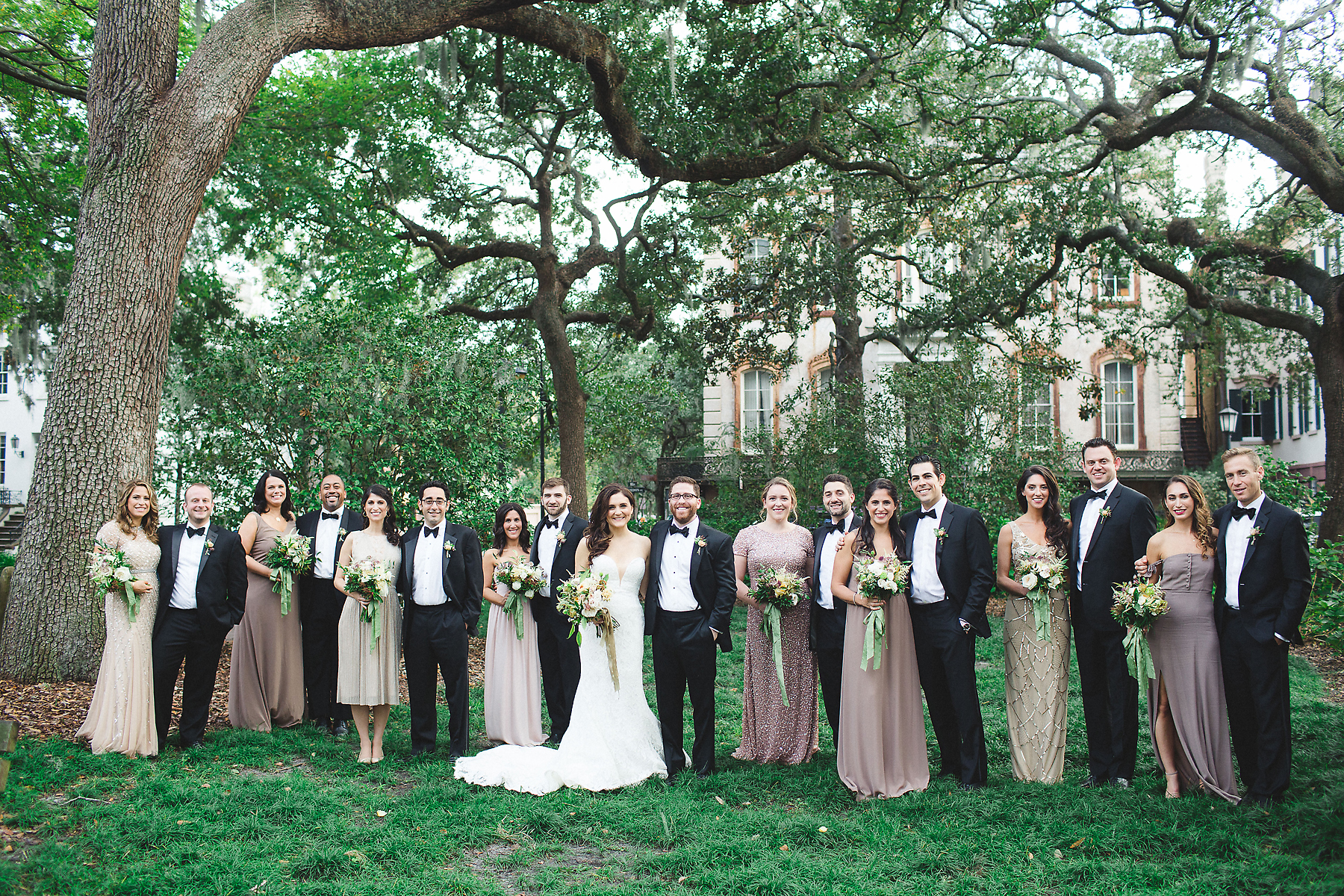 Katie & Noah Black Tie Savannah Wedding with Planning by Design Studio South – Sequin Bridesmaids Dresses – Izzy Hudgins Photography – Savannah Wedding Photographer