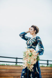 Navy bridal gown - Savannah Wedding Editorial with August Floral Design – Izzy Hudgins Photography