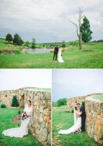Stone Towner Winery Wedding – La Reve Bridal Boutique, lace wedding dress | Izzy Hudgins Photography