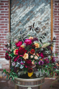The Engine Room Wedding Inspiration – Burgundy & Moody Fall Wedding | Izzy Hudgins Photography