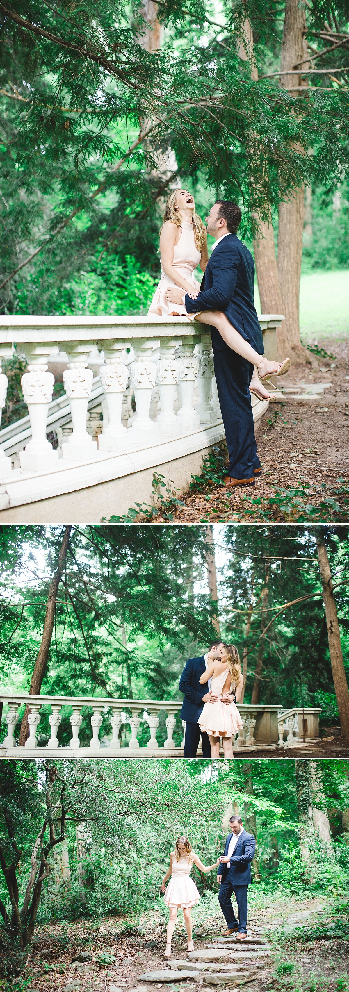 Lexi and Scott had their engagement session at Cator Woolford Gardens, in Atlanta, Georgia. | Izzy Hudgins Photography
