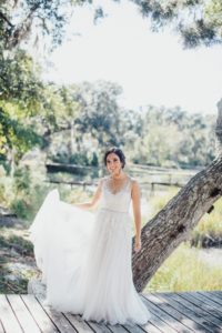 Estefania wore Reagan by Watters from BHLDN at her Savannah Wedding – Savannah Wedding Photographer | Izzy Hudgins Photography