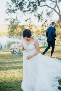 Estefania wore Reagan by Watters from BHLDN at her Savannah Wedding – Savannah Wedding Photographer | Izzy Hudgins Photography