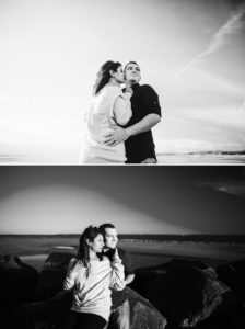 Sunset couples session on Tybee Island | Izzy Hudgins Photography