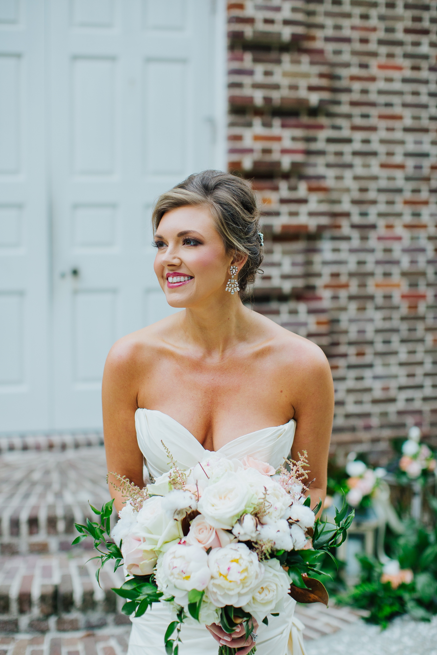 Lindsey’s bridal portraits at Whitefield Chapel at Bethesda Academy | Izzy Hudgins