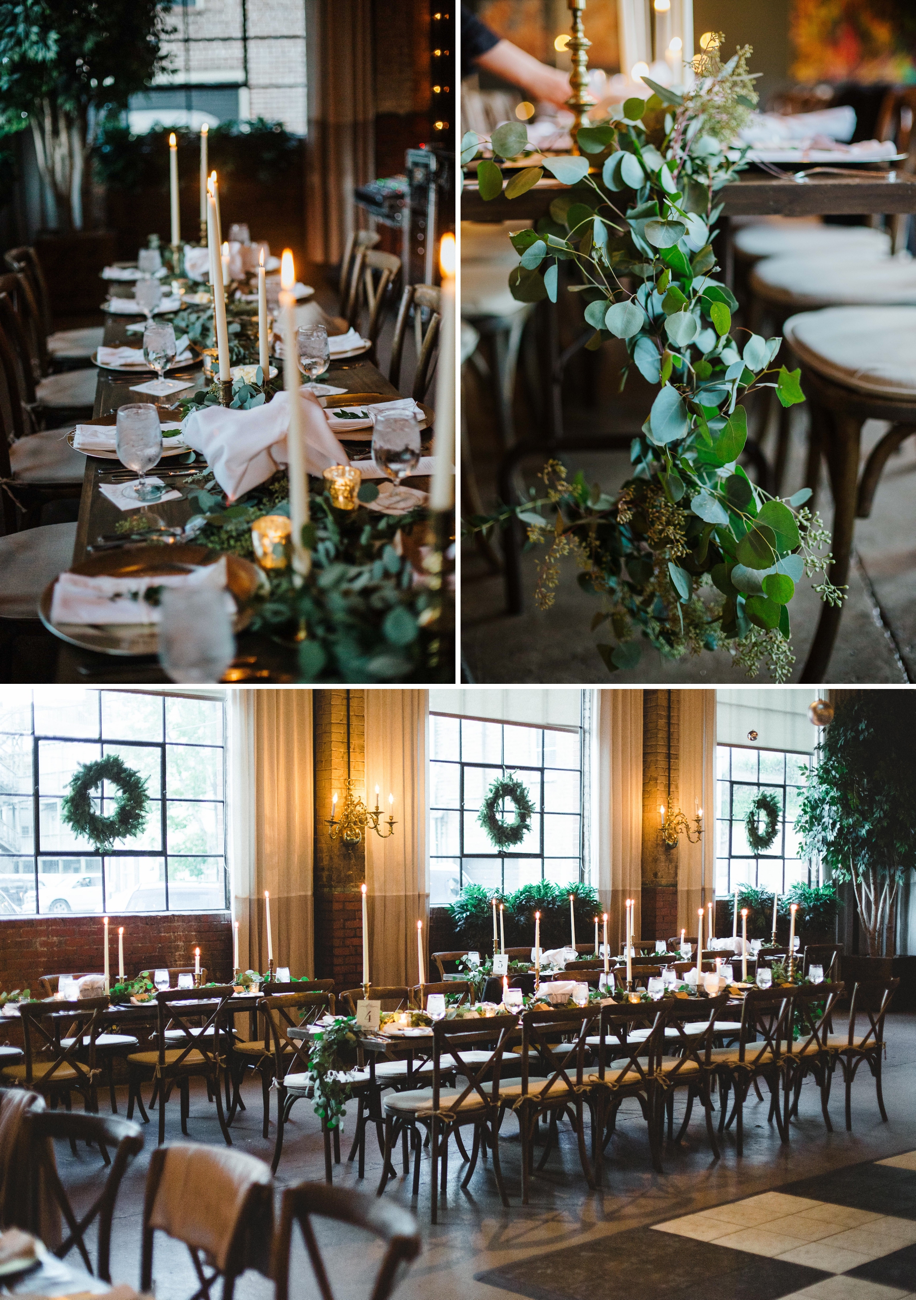 Emilee and Jenkins winter wedding at Soho South Café, planning by Posh Petals and Pearls