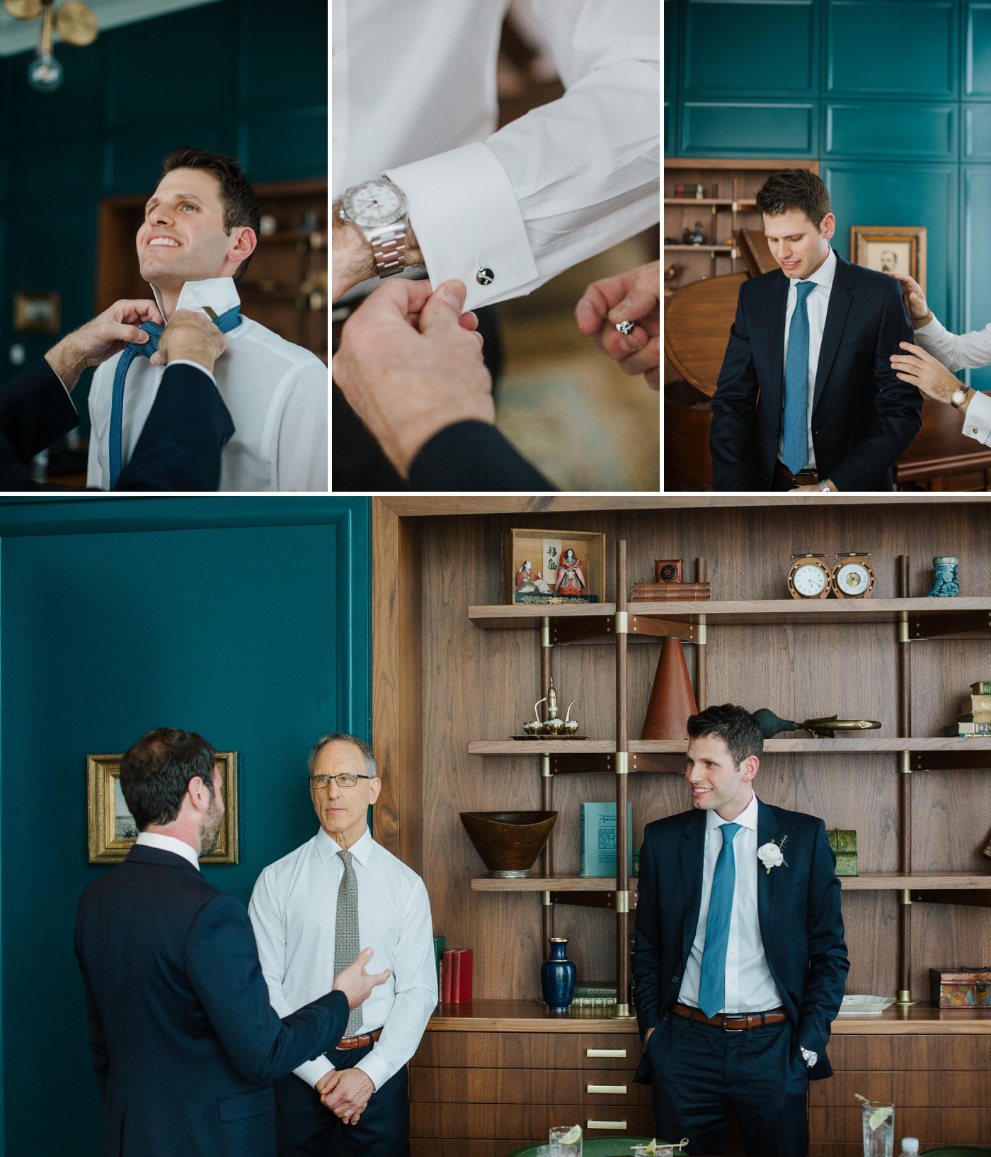 Getting ready in Perry Lane Hotel – Izzy Hudgins Photography