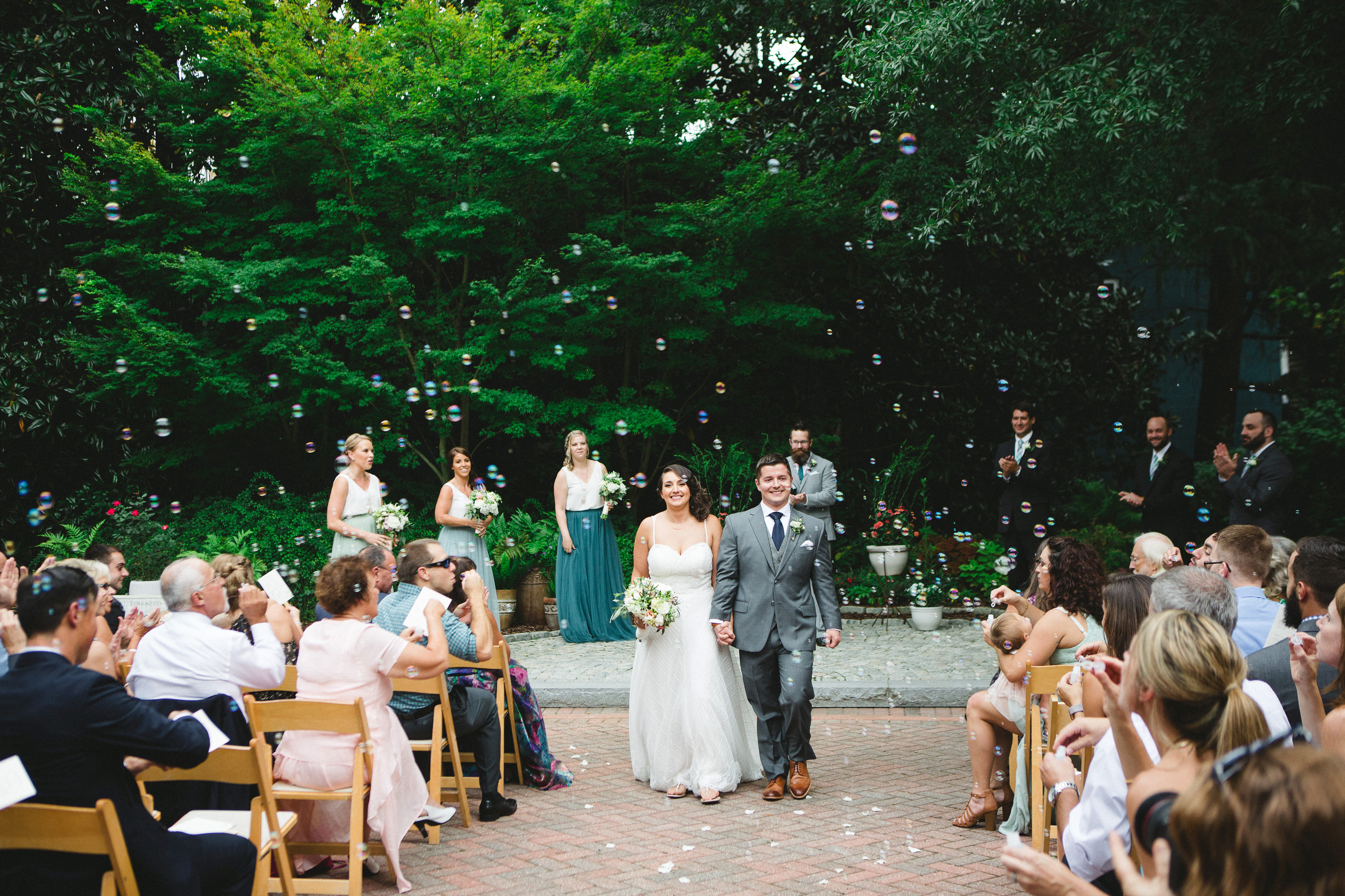 Ceremony Exit Photography – Ceremony bubbles – Izzy Hudgins Photography