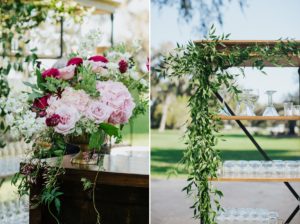 Blue and pink wedding by A To Zinnias