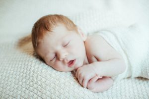 In home newborn baby photo session by Izzy Hudgins Photography
