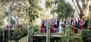 Red, white and blue Fall Wedding at The Landings - Izzy Hudgins Photography