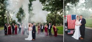 Red, white and blue Fall Wedding at The Landings - Izzy Hudgins Photography