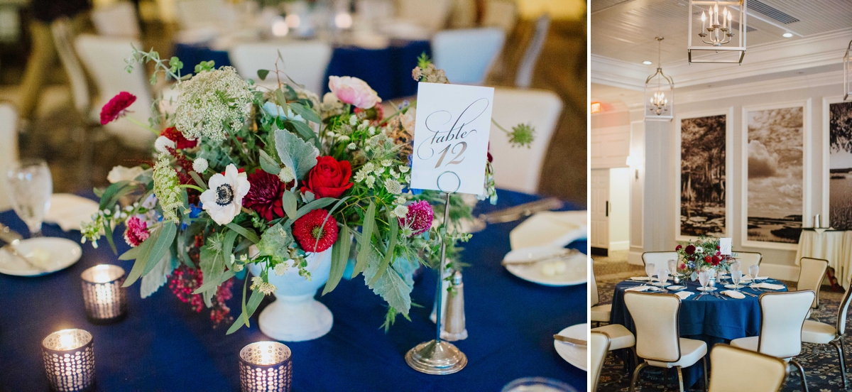 Red, white and blue Fall Wedding in Savannah - Izzy Hudgins Photography