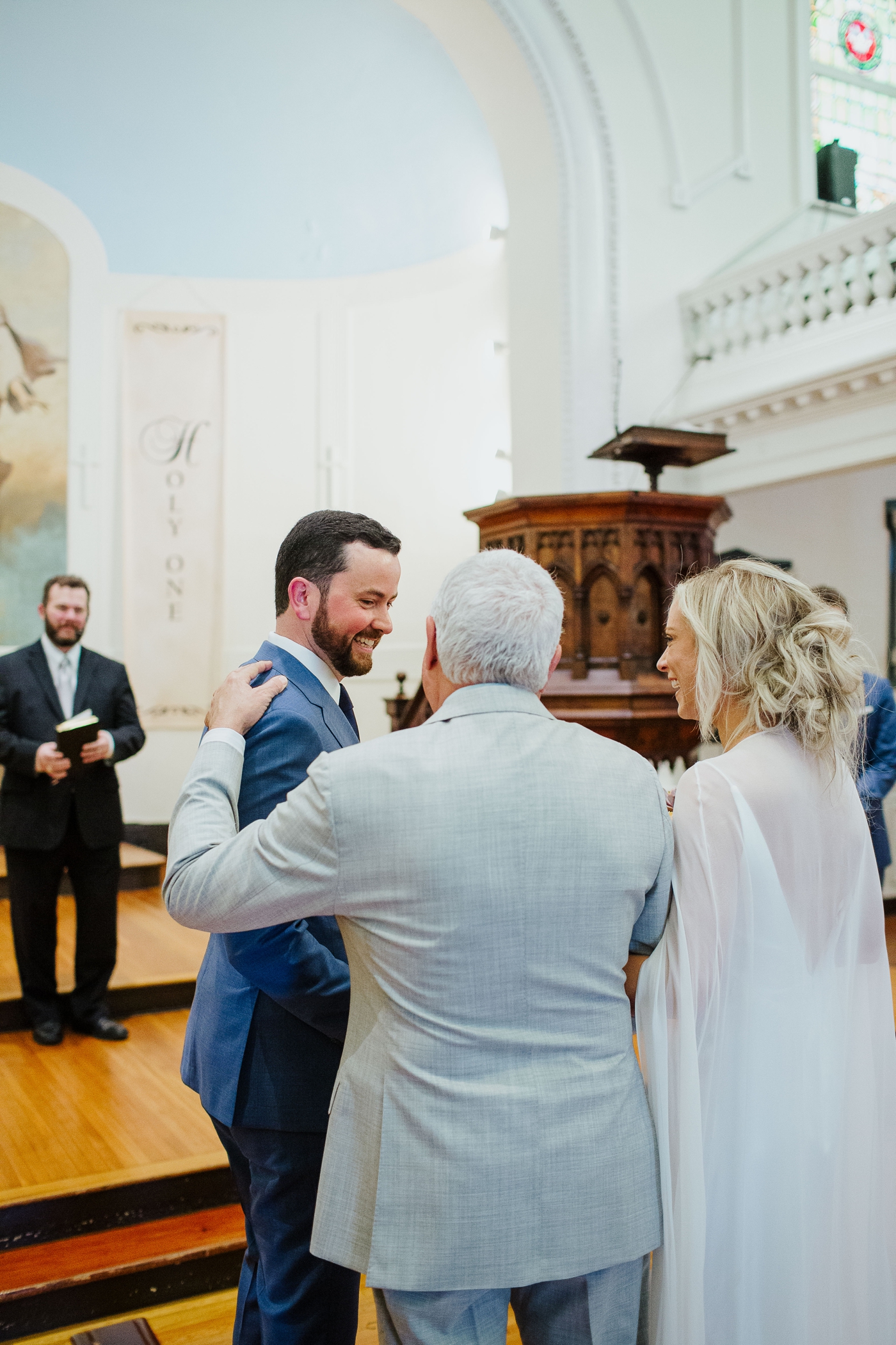 Redeemer Presbyterian Church wedding ceremony by Izzy Hudgins Photograhy
