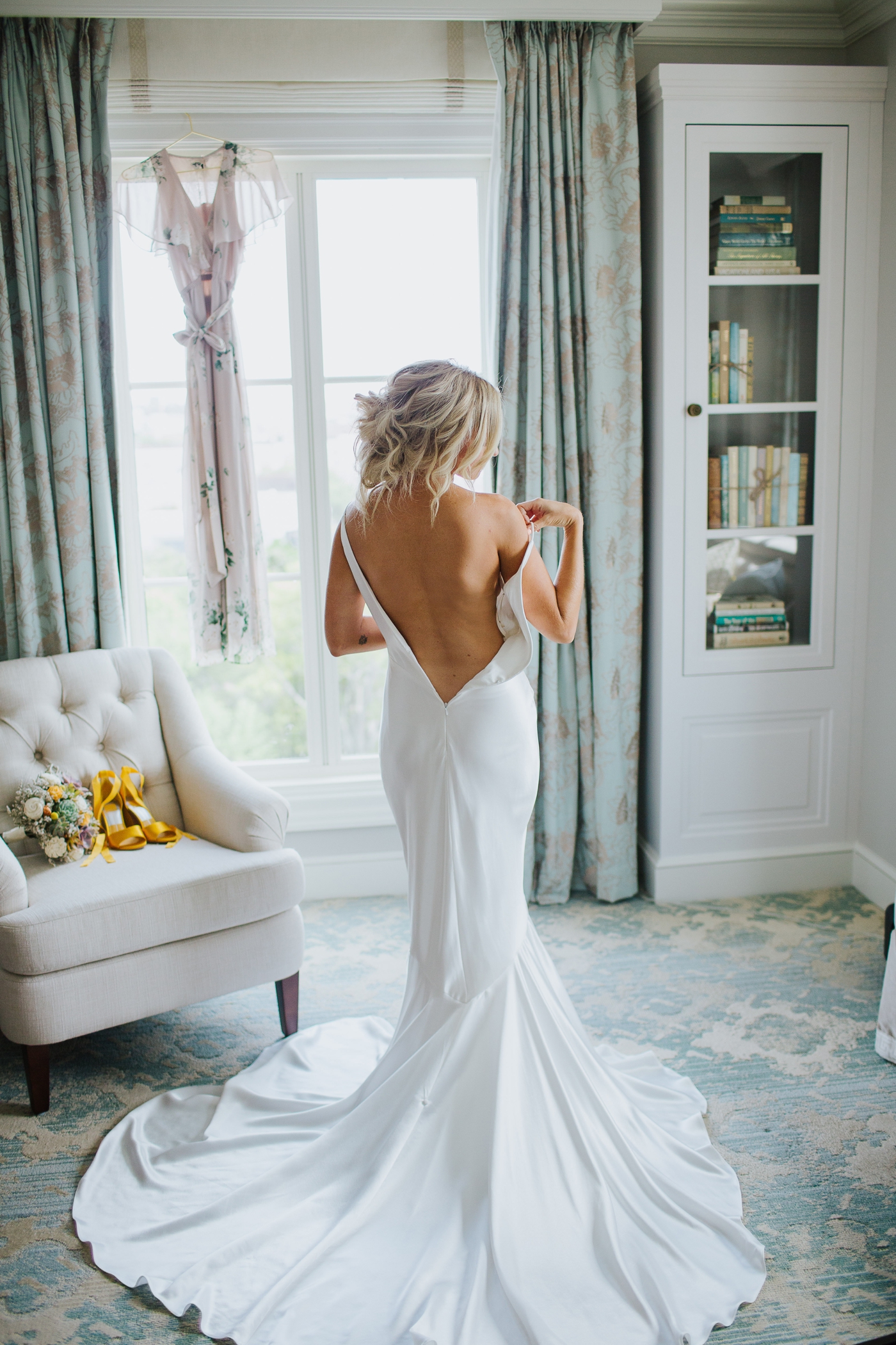 Bride in Jean by Theia from The Sentimentalist