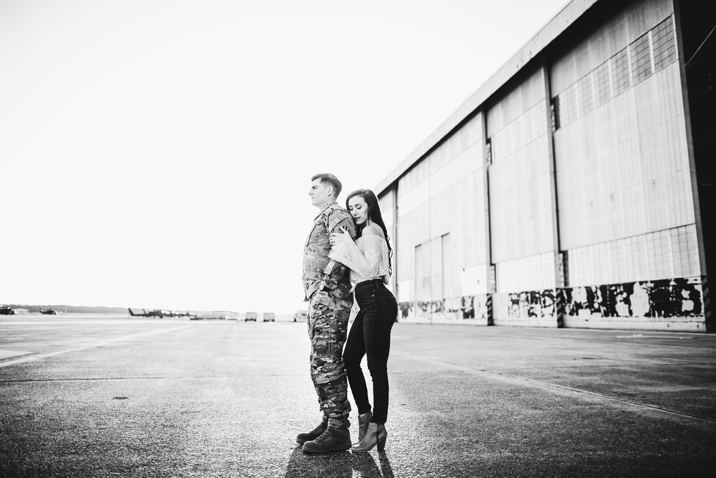 Carly and Colin’s Hunter Army Airfield Engagement Session by Izzy Hudgins Photography