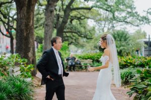 Spring Savannah Wedding with orchids and wisteria by Izzy Hudgins Photography