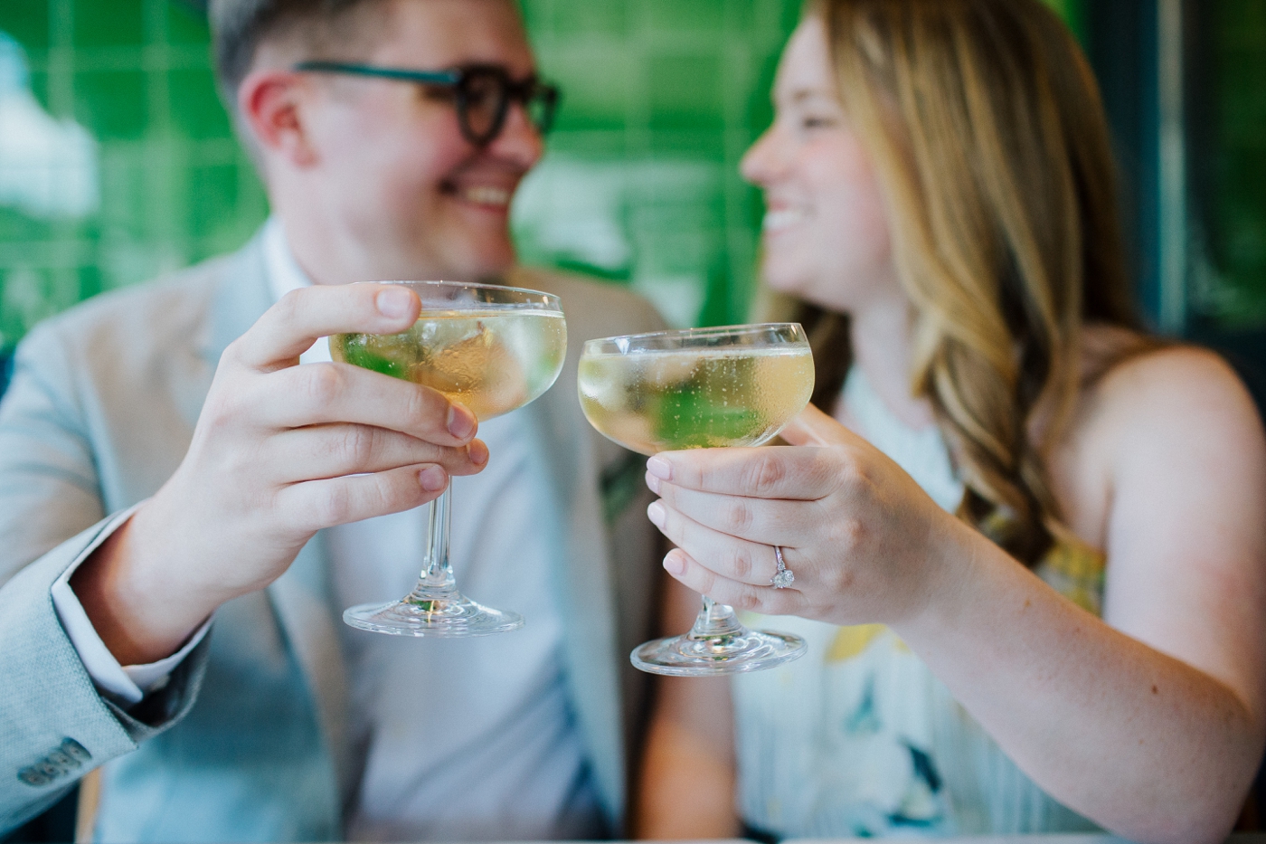 Maddie & Henry’s Engagement Session at The Bread and the Butterfly Café in Atlanta by Izzy & Co.