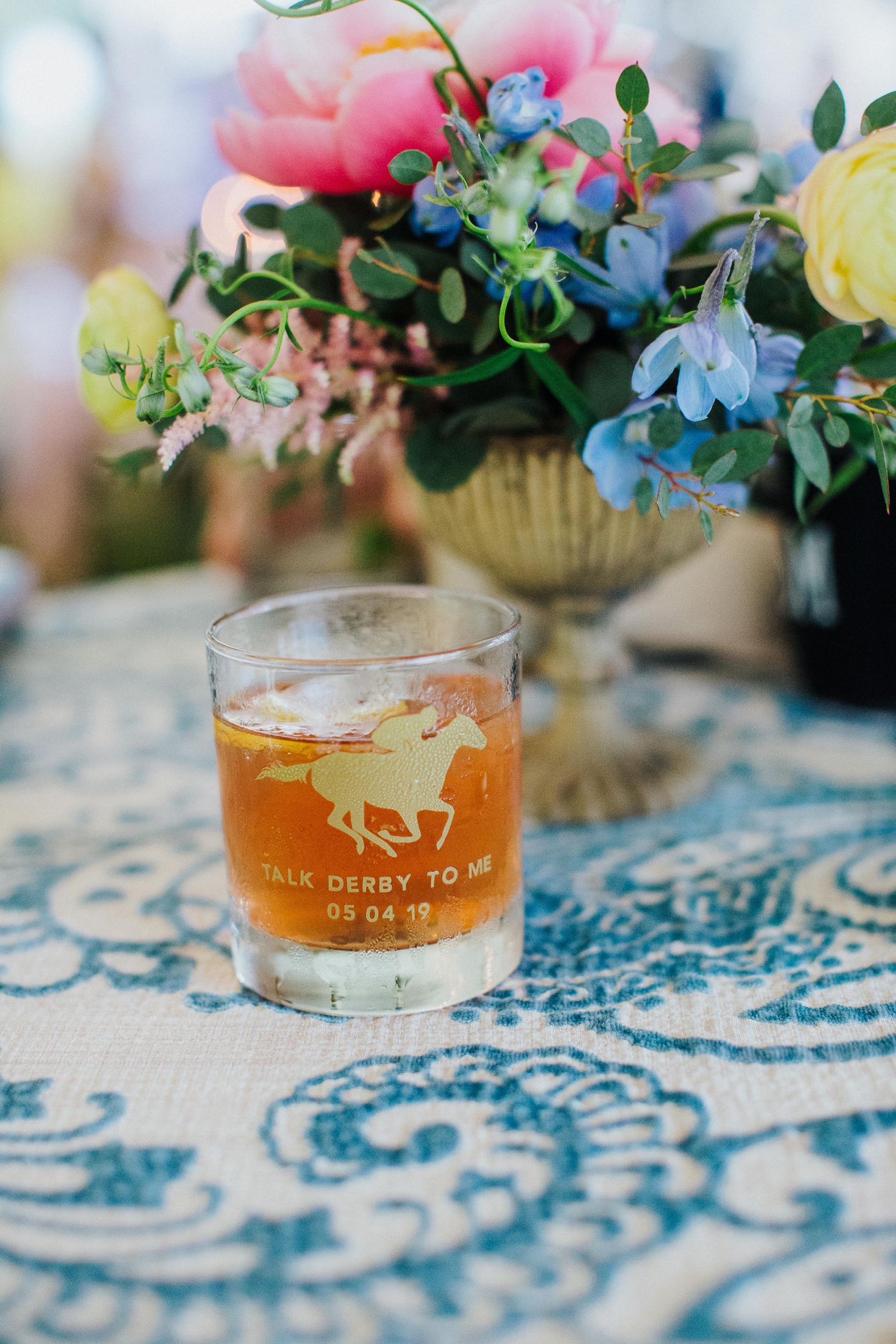 Colorful Kentucky Derby Inspired Wedding Reception - Izzy and Co. Photography