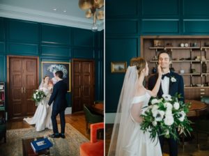 Getting ready portraits at Perry Lane Hotel in Savannah – Savannah Wedding Photographer Izzy and Co.