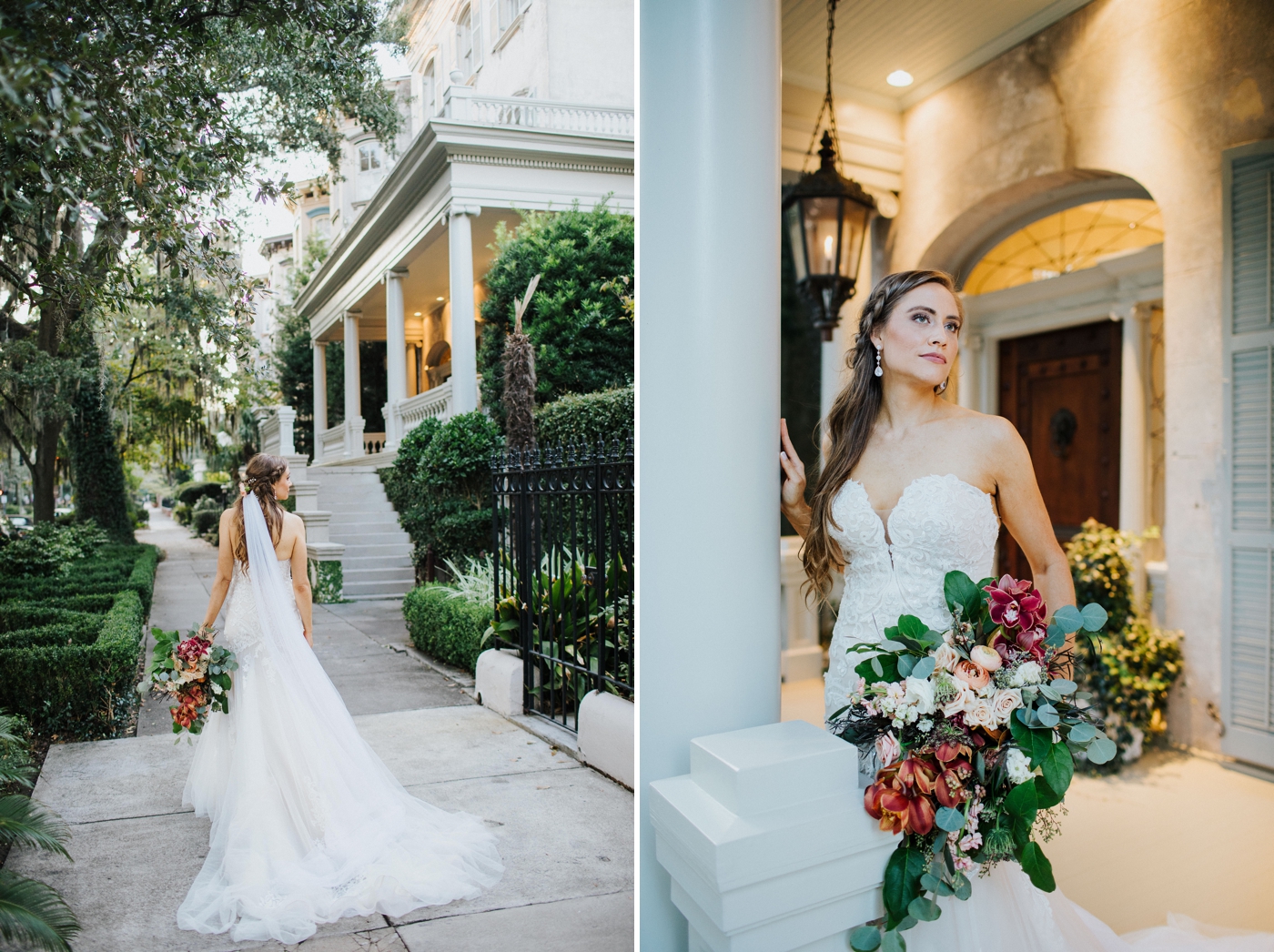 Large bouquet by Ivory and Beau at Ashley’s Bridal Portraits in Downtown Savannah | Izzy and Co.