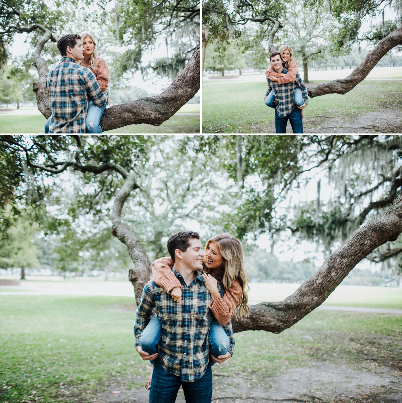 Macy & Matthew’s engagement session at Forsyth Park in Downtown Savannah | Izzy and Co.