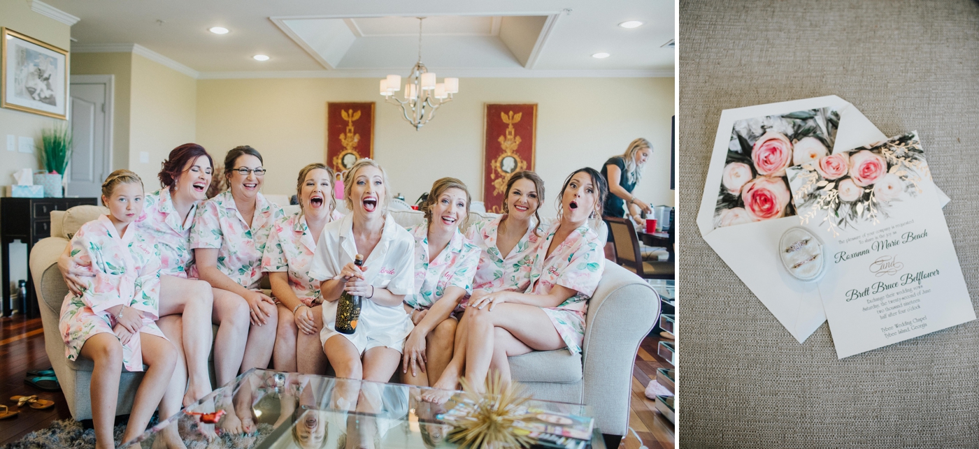 Hot pink and blush wedding at Tybee Island Wedding Chapel | Izzy and Co.