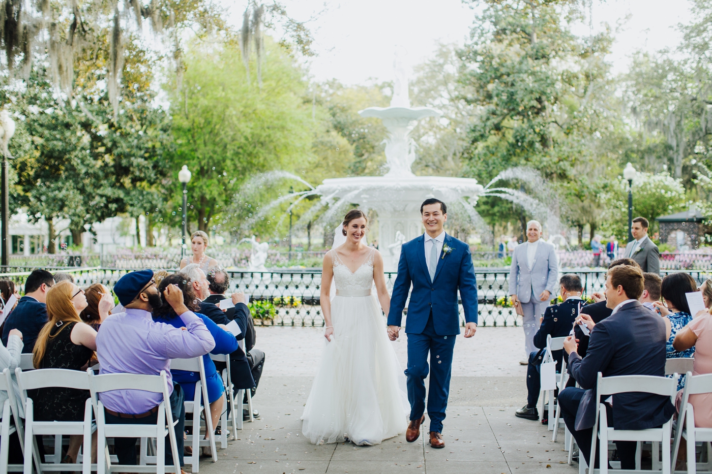 Spring Wedding Ceremony at Forsyth Park | Izzy and Co.