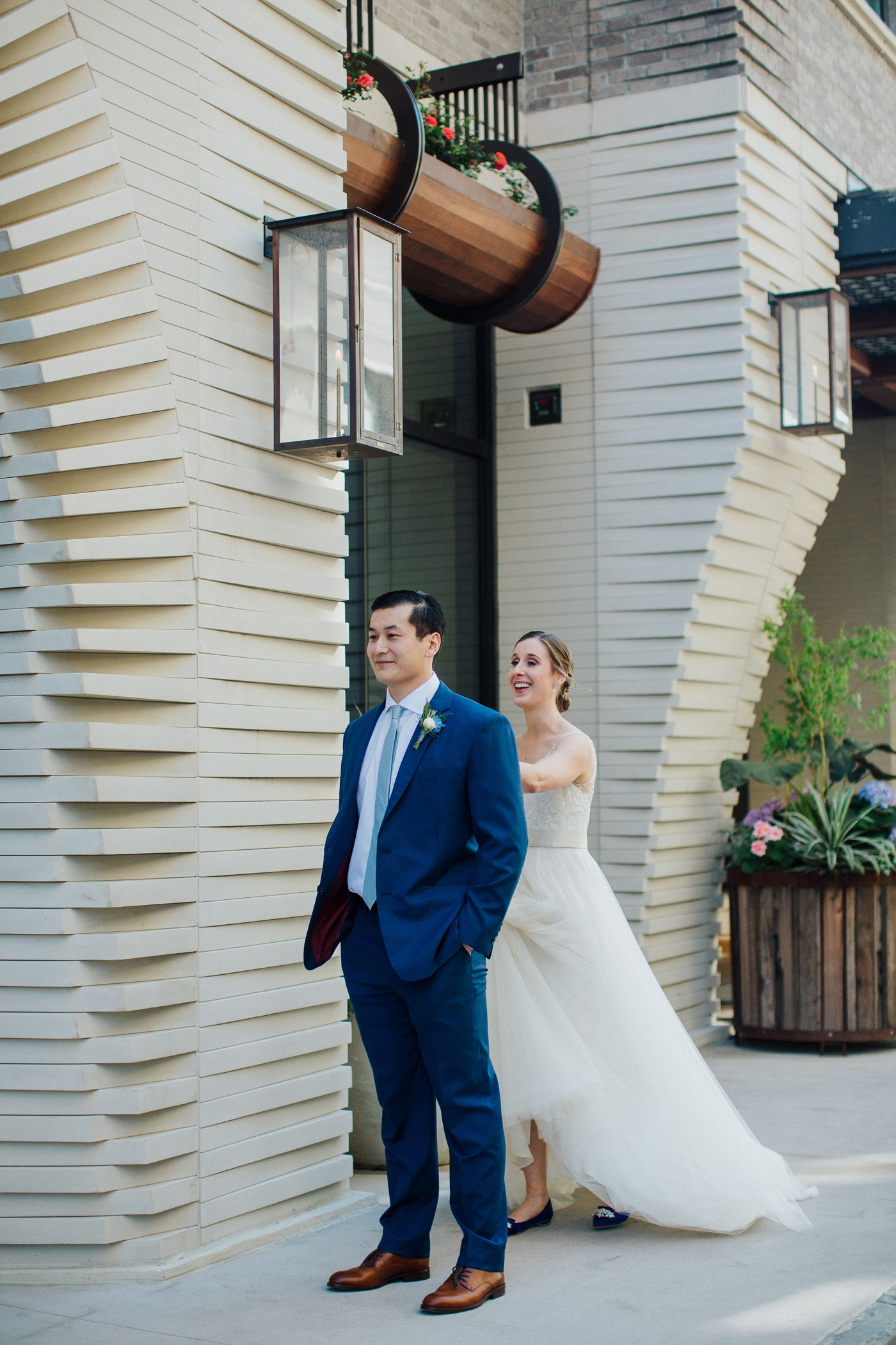 Bride in Cassia Gown by Wtoo from BHLDN