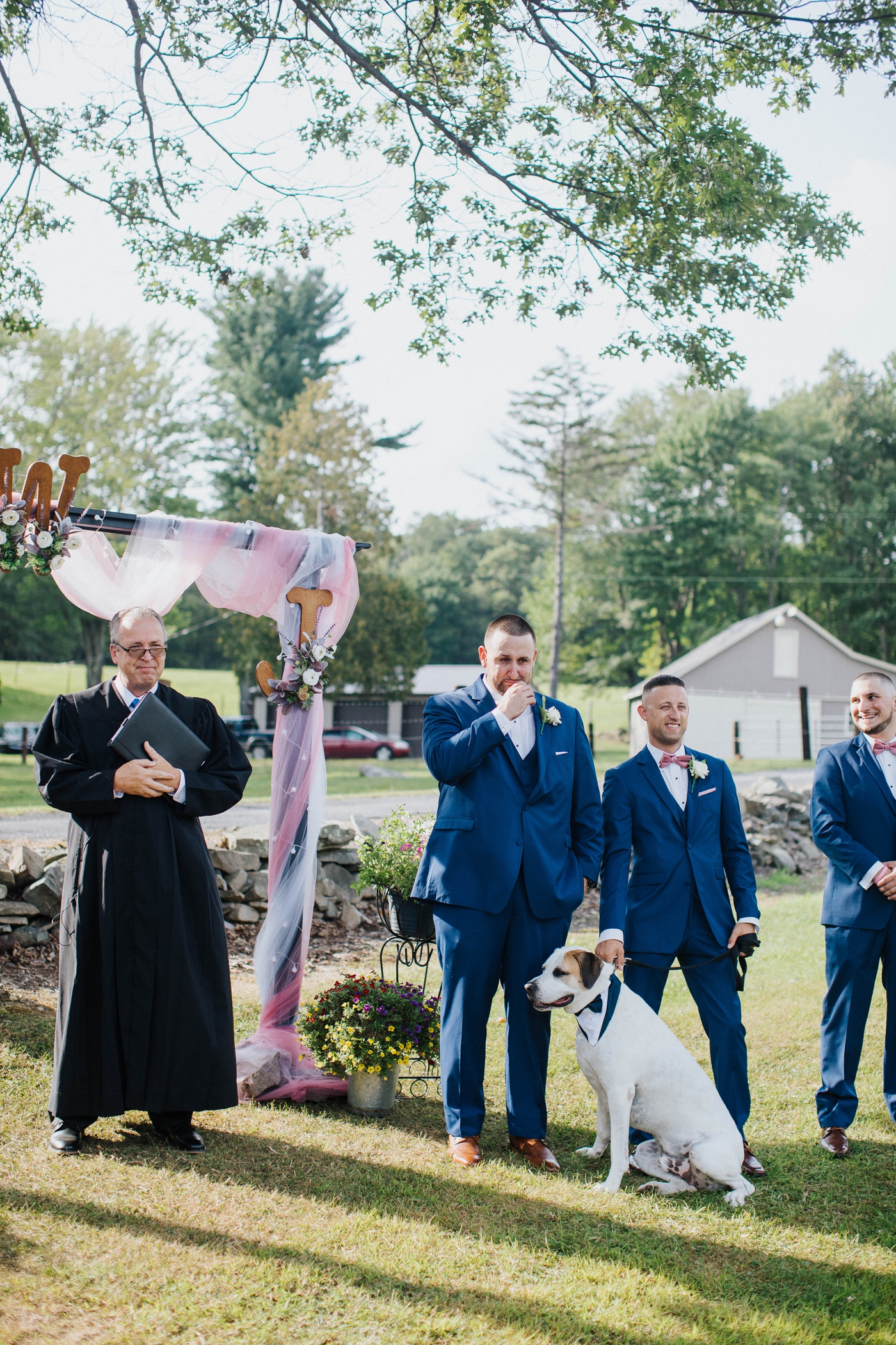 Wedding Ceremony on a farm in The Pocono Mountains 