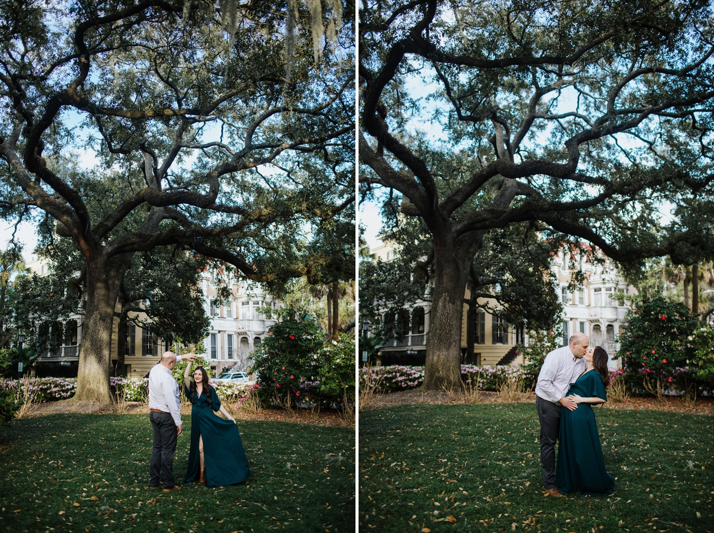 Marianne and Michael’s maternity session in Downtown Savannah
