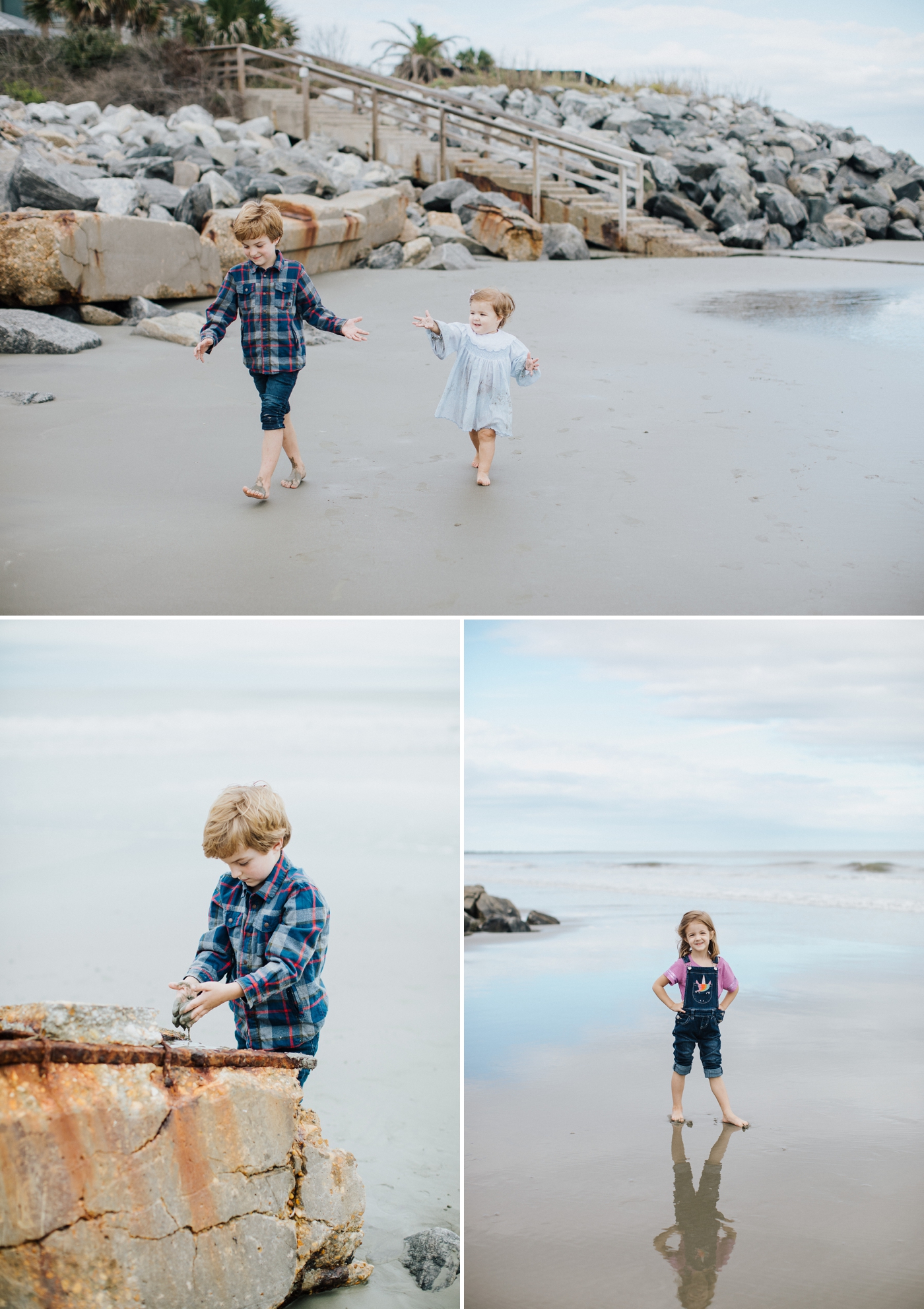 Beach Family session on Sea Island by Izzy and Co.