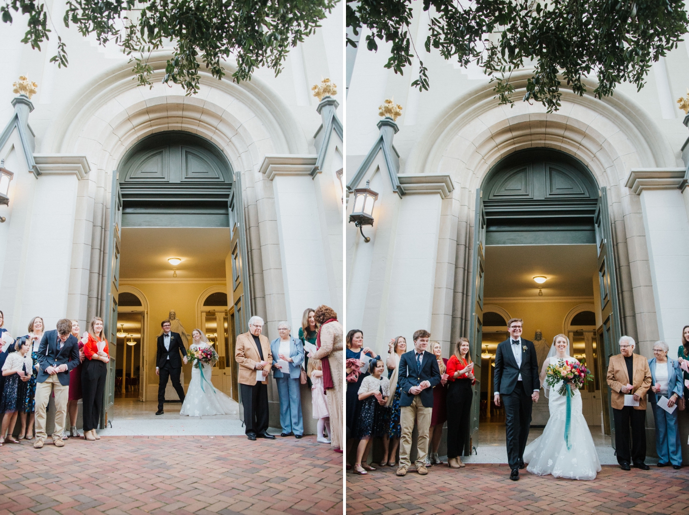 Wedding ceremony at the Lutheran Church of the Ascension in Savannah