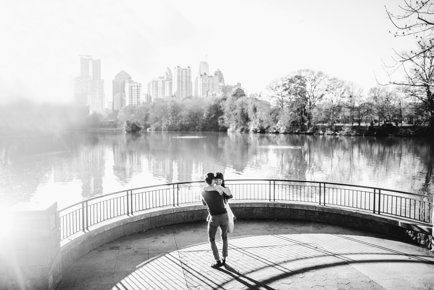 Janet and Will’s Engagement Session at Piedmont Park