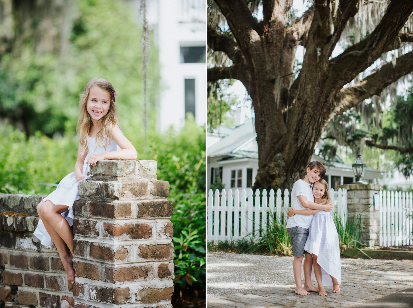 Family session on Bluff Drive in Savannah