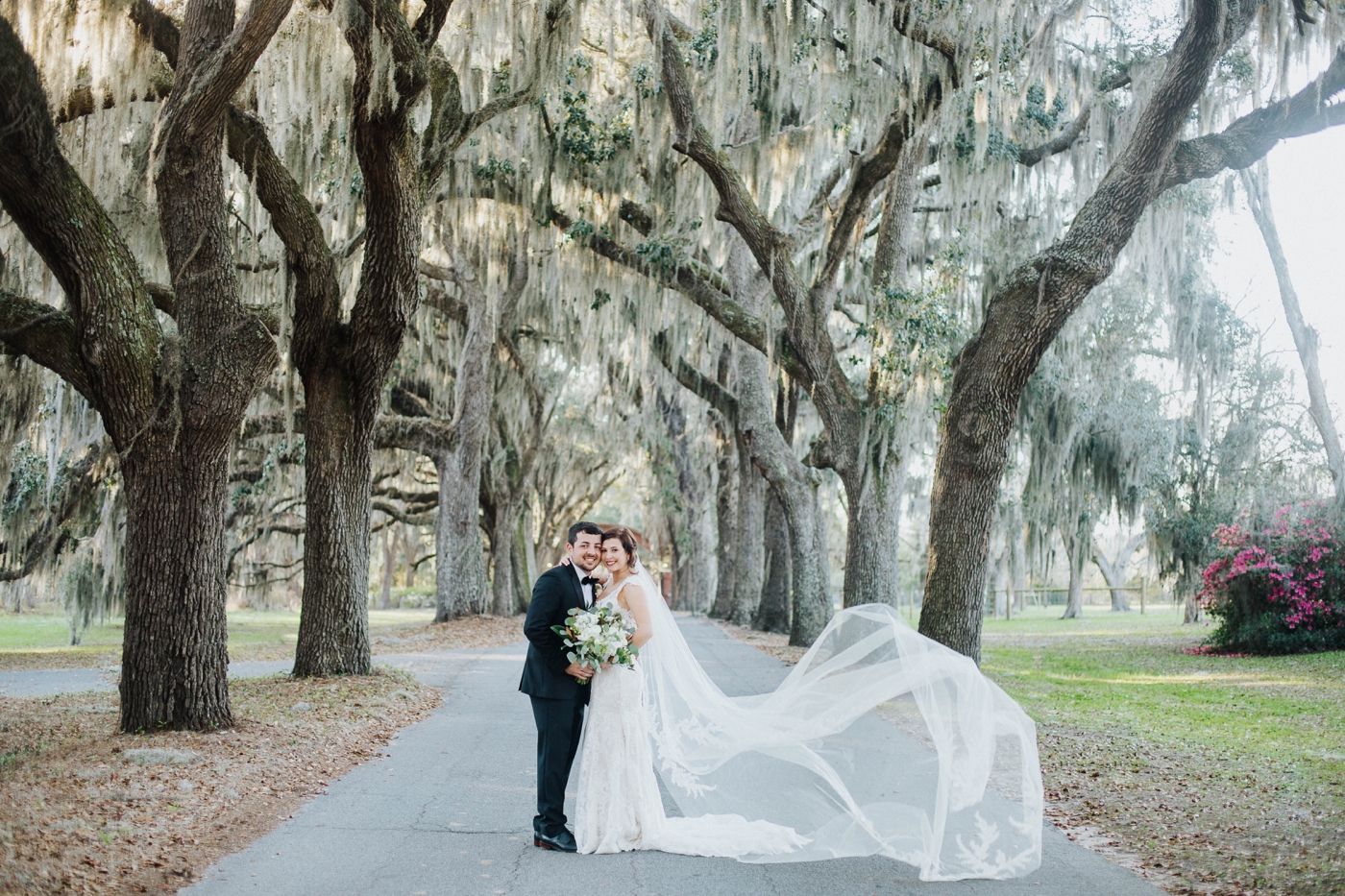 Country and Zach’s DIY emerald green wedding at Bethesda Academy in Savannah