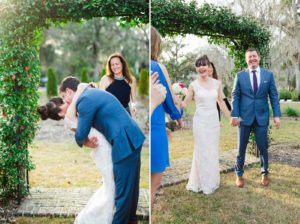 Sally and Carlier’s elopement at Bonaventure Ceremony